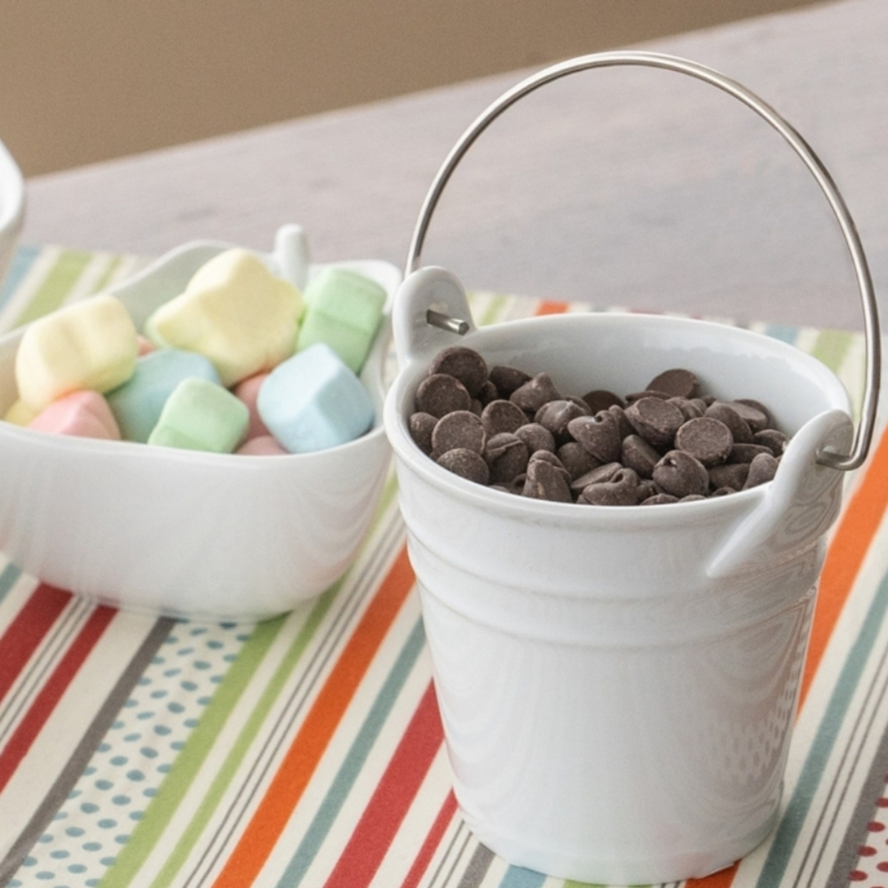 Porcelain Snack Bucket